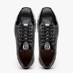 Marco Di Milano Portici Caiman & Lizard Sneakers Gray Combo