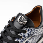 Marco Di Milano Portici Caiman & Lizard Sneakers Newspaper Combo