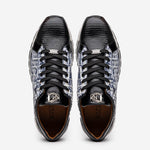 Marco Di Milano Portici Caiman & Lizard Sneakers Newspaper Combo
