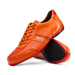 View product image 3: Marco Di Milano Portofino Ostrich Leg & Calfskin Sneaker Orange