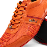 View product image 4: Marco Di Milano Portofino Ostrich Leg & Calfskin Sneaker Orange