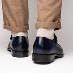 Calzoleria Toscana Preci Calfskin Monkstrap Blue