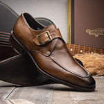 Calzoleria Toscana Preci Calfskin Monkstrap Moor