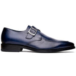 Calzoleria Toscana Preci Calfskin Monkstrap Blue