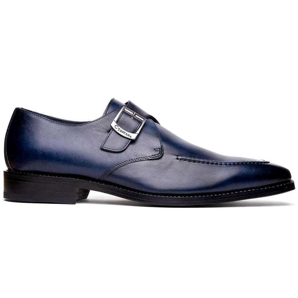 Calzoleria Toscana Preci Calfskin Monkstrap Blue