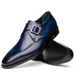 Calzoleria Toscana Preci Calfskin Monkstrap Blue