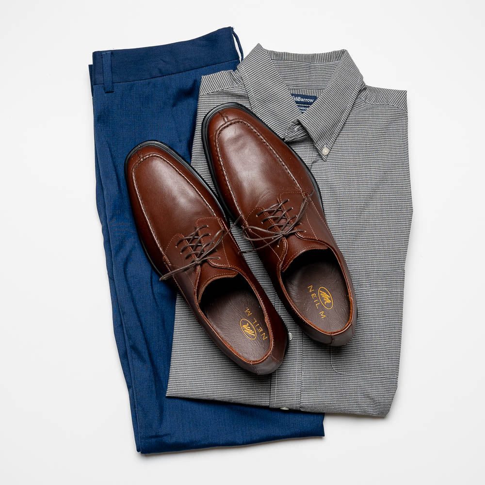 Neil M President Split Toe Shoes Cognac