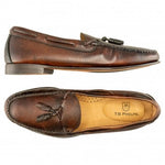 TB Phelps Preston Deerskin Tassel Loafers Chestnut