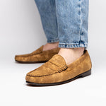TB Phelps Preston Safari Leather Penny Loafers Tan