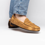 TB Phelps Preston Safari Leather Penny Loafers Tan
