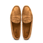 TB Phelps Preston Safari Leather Penny Loafers Tan