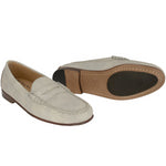 TB Phelps Preston Safari Leather Bit Loafers Washed Grey