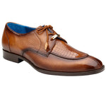 Belvedere Primo Alligator & Pebble Grain Derby Ant. Almond (R83)