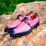 Mezlan Principe Patina Leather Derby Pink (Exclusive) (20842)