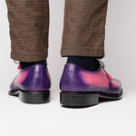 Mezlan Principe Patina Leather Derby Pink (Exclusive) (20842)