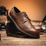 Calzoleria Toscana Q255 Dip-Dyed Calfskin Wingtip Brown
