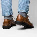 Calzoleria Toscana Q255 Dip-Dyed Calfskin Wingtip Brown
