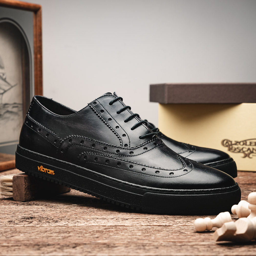 Calzoleria Toscana Q406 Wingtip Sneakers Graphite