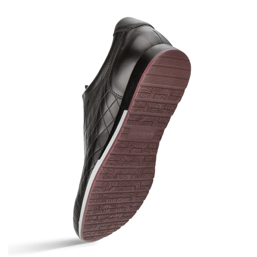 Mezlan Quilted Nappa Sneaker Black