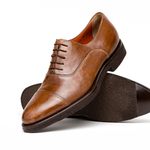 Santoni Shoes Quoit 5 Cap Toe Shoes Tan