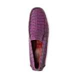 Marco Di Milano Remo Caiman Crocodile Driving Shoes Purple