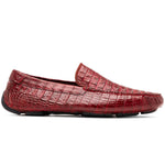 Marco Di Milano Remo Caiman Crocodile Driving Shoes Wine