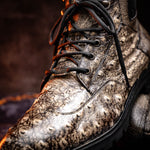 Marco Di Milano Renzo Ostrich Lace Up Boots Stone Black