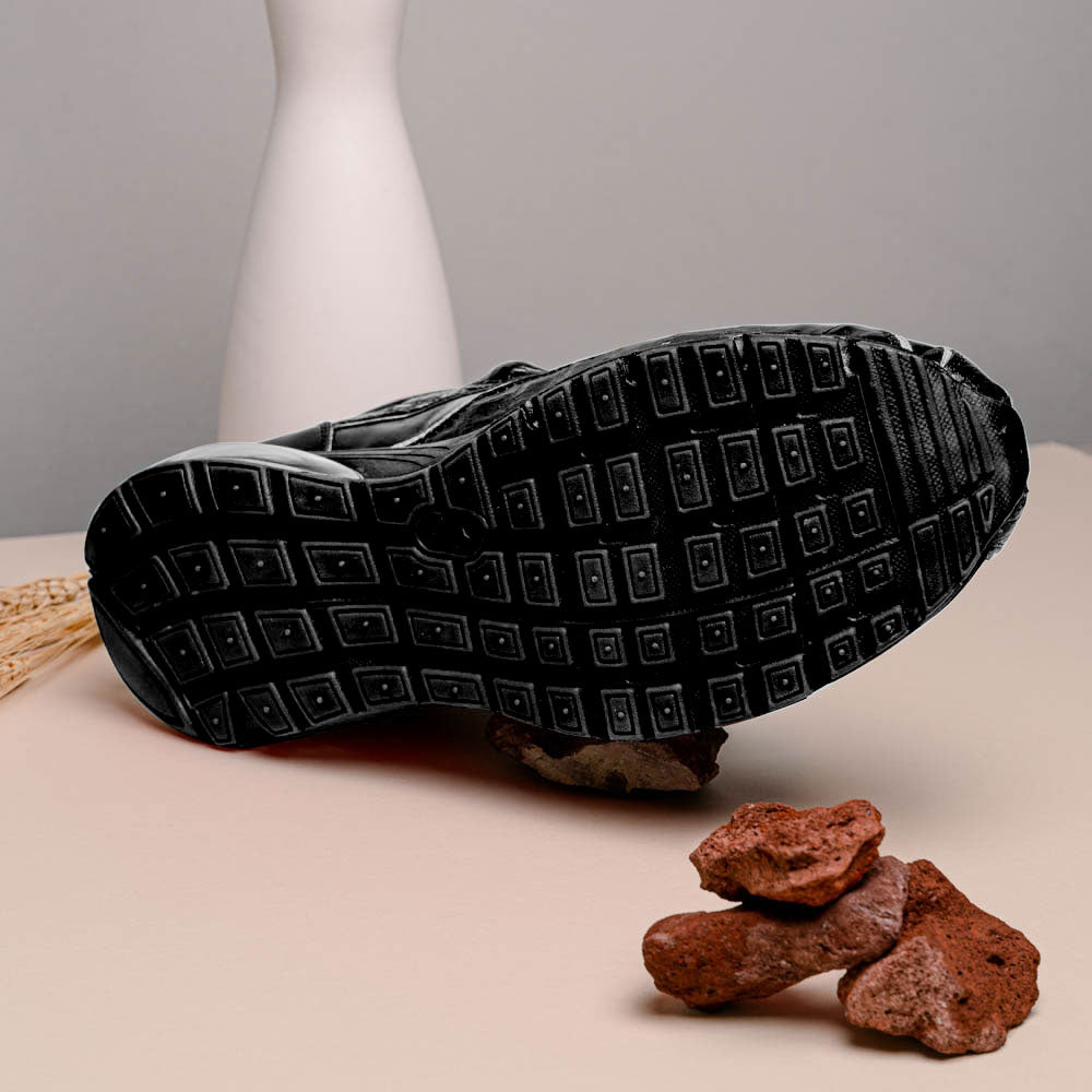 Belvedere Rexy Hornback Crocodile and Calfskin Sneakers Black