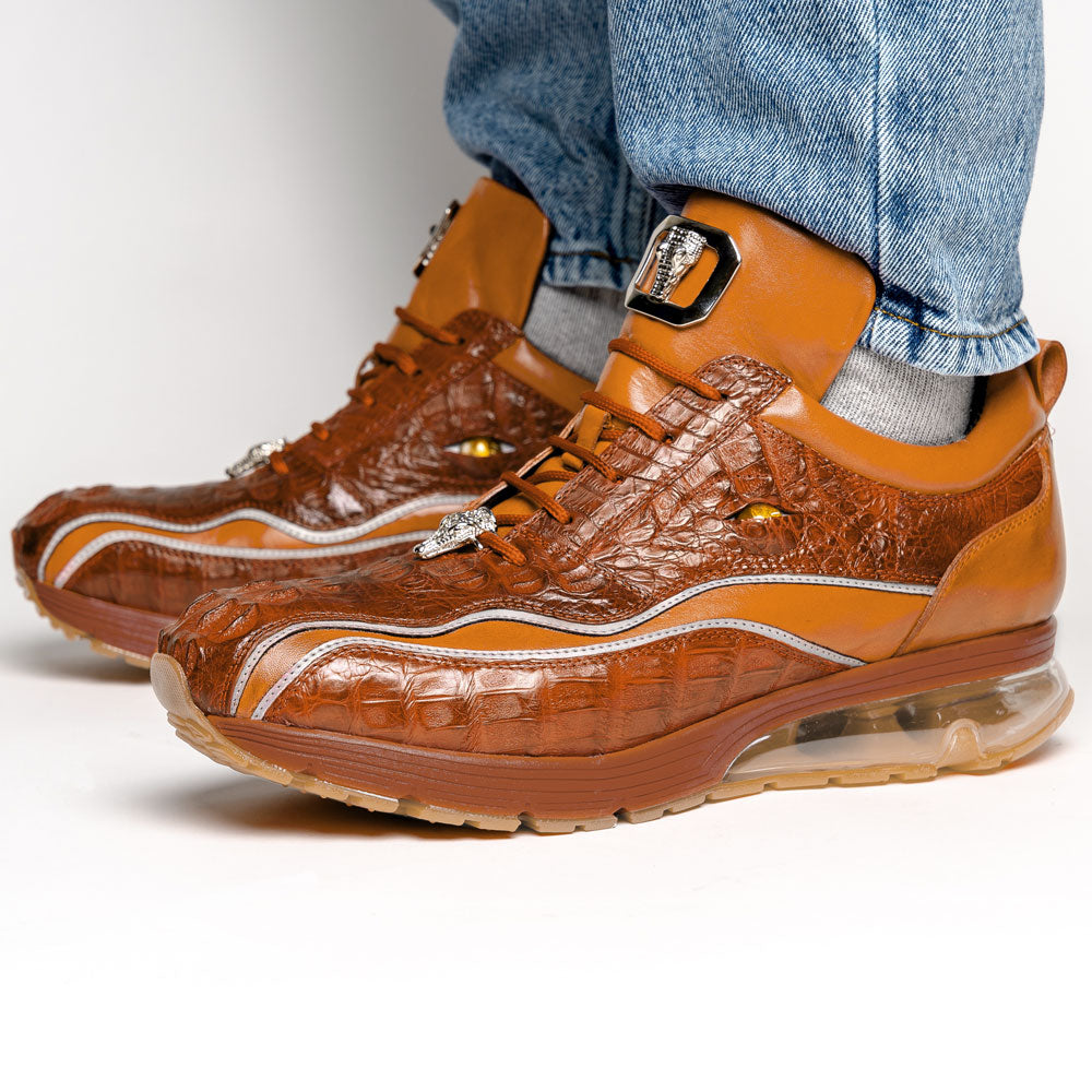 Belvedere Hornback Crocodile / Calfskin Sneakers Antique Sport