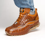 Belvedere Hornback Crocodile / Calfskin Sneakers Antique Sport
