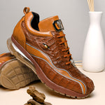 Belvedere Hornback Crocodile / Calfskin Sneakers Antique Sport