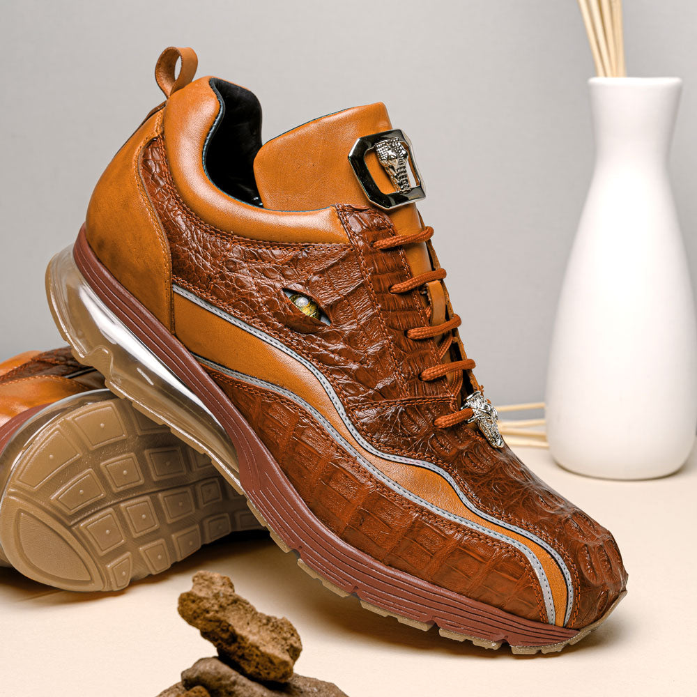 Belvedere Hornback Crocodile / Calfskin Sneakers Antique Sport