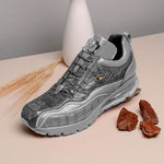 Belvedere Rexy Hornback Crocodile and Calfskin Sneakers Gray
