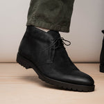 Zelli Rezza Italian Suede Chukka Boot Black (46-602-BLK)