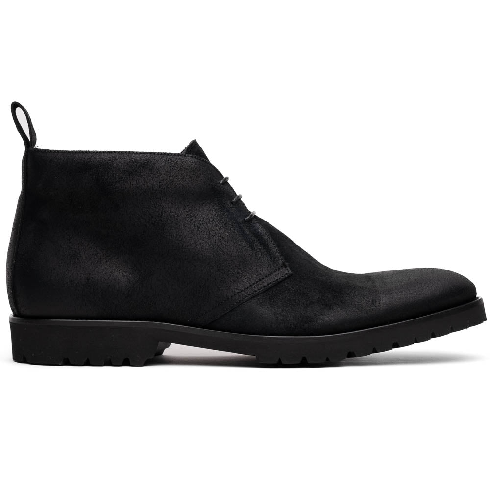 Zelli Rezza Italian Suede Chukka Boot Black