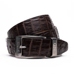 Marco Di Milano Crocodile Belt Dark Brown