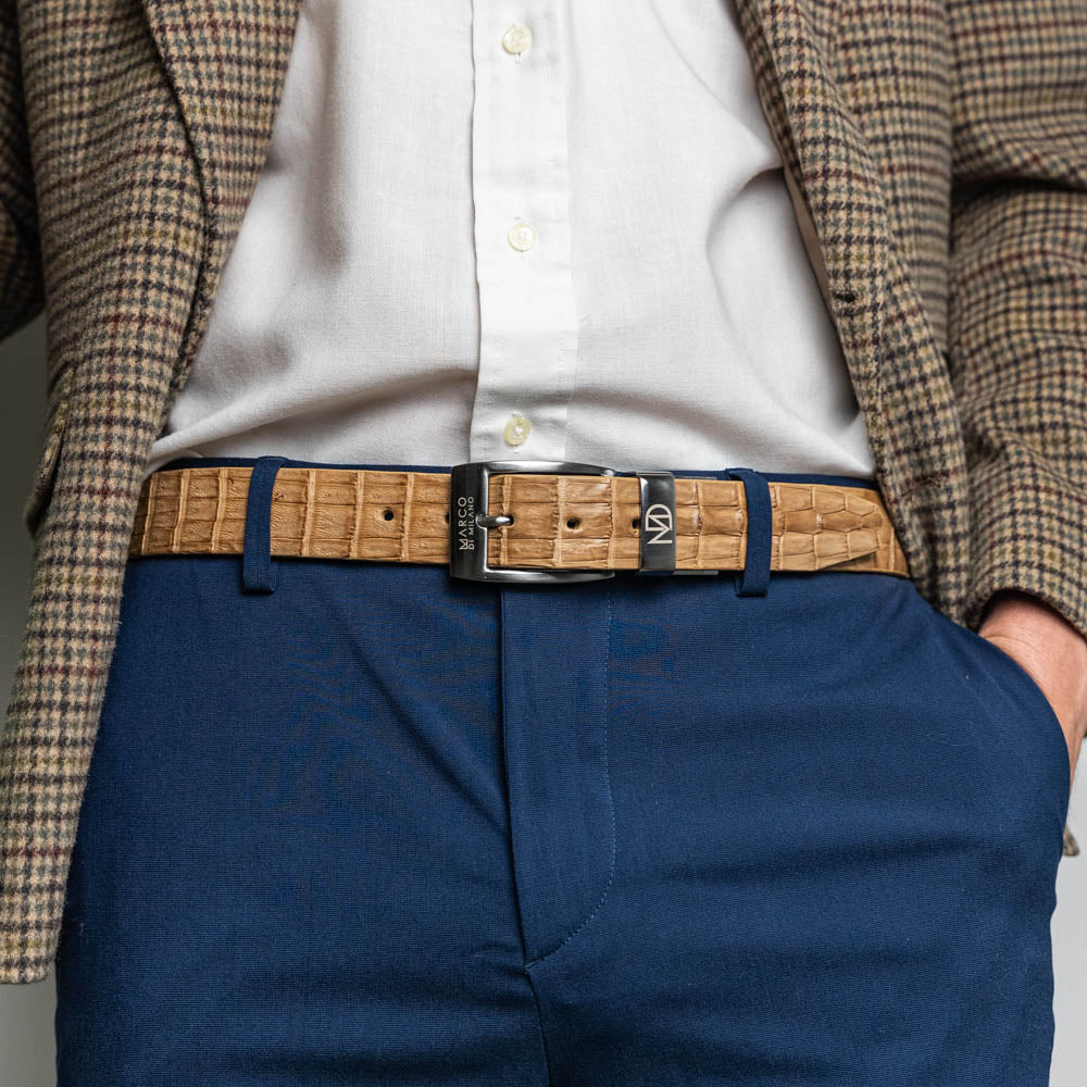 Marco Di Milano Riccardo Crocodile Belt Oil Orix