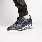 Zelli Rio Ostrich Sneakers Faded Black (63-112-BLK)
