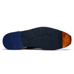 Zelli Ripi Calfskin Hand Weave Sneakers Blue (65-375-BLU)