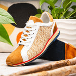 Zelli Ripi Calfskin Hand Weave Sneakers Brown (65-375-BRN)