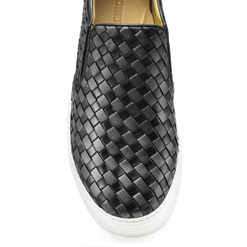 Robert Zur James Slip-on Sneaker Black & Gunmetal