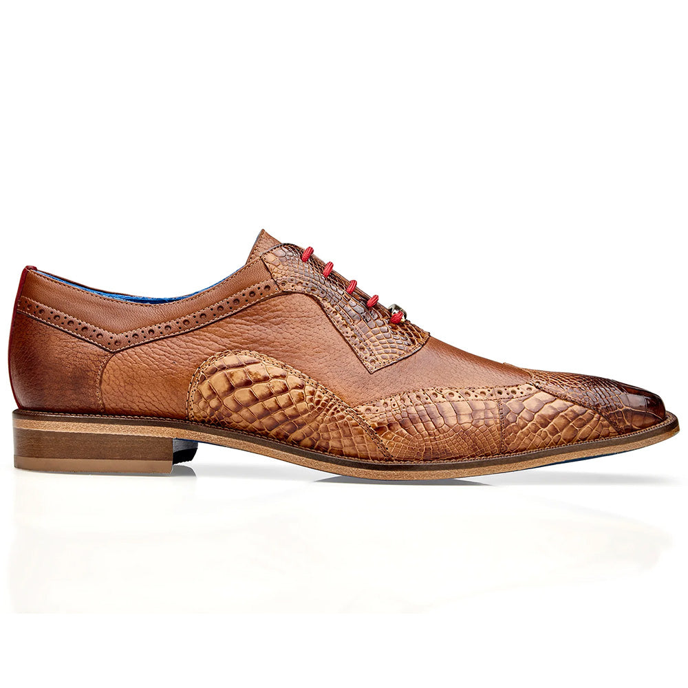 Belvedere Roberto Wingtip Oxords Antique Saddle