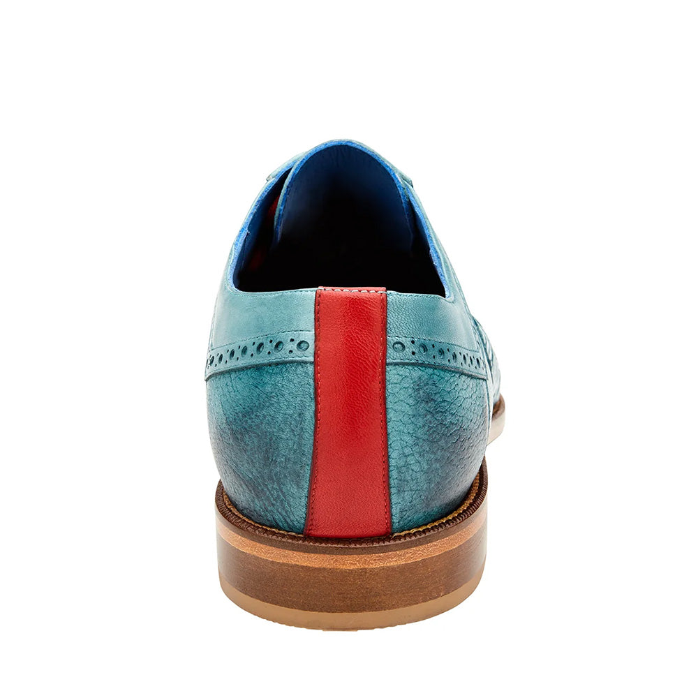Belvedere Roberto Alligator Oxfords Antique Aqua (B16)