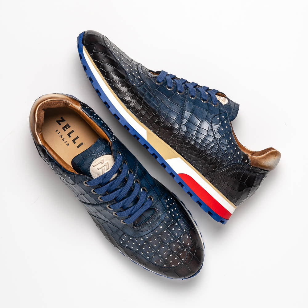 Zelli Rocco Sneakers Navy (65-220-NVY)