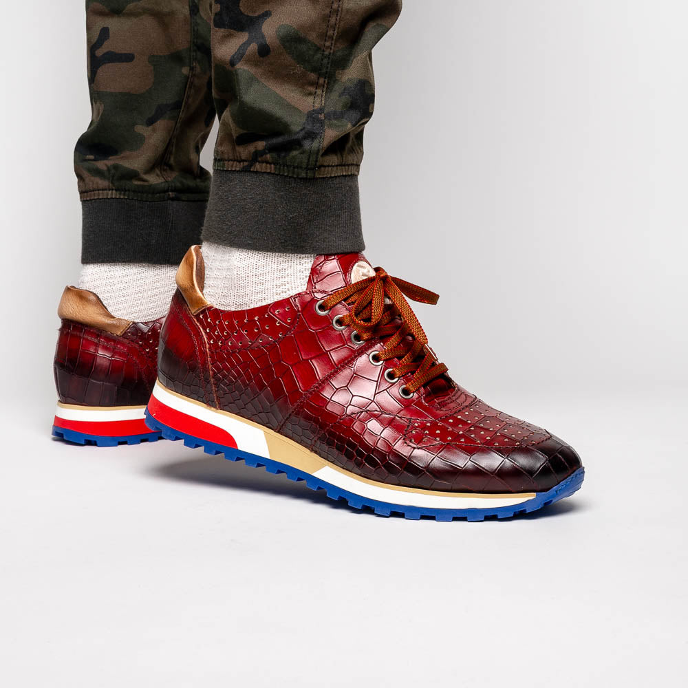 Zelli Rocco Sneakers Red | MensDesignerShoe.com