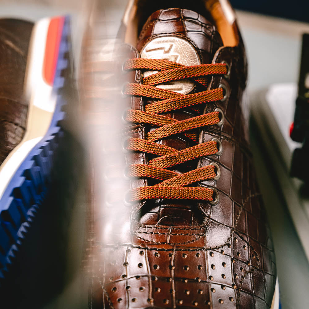 Zelli Rocco Sneakers Brown | MensDesignerShoe.com