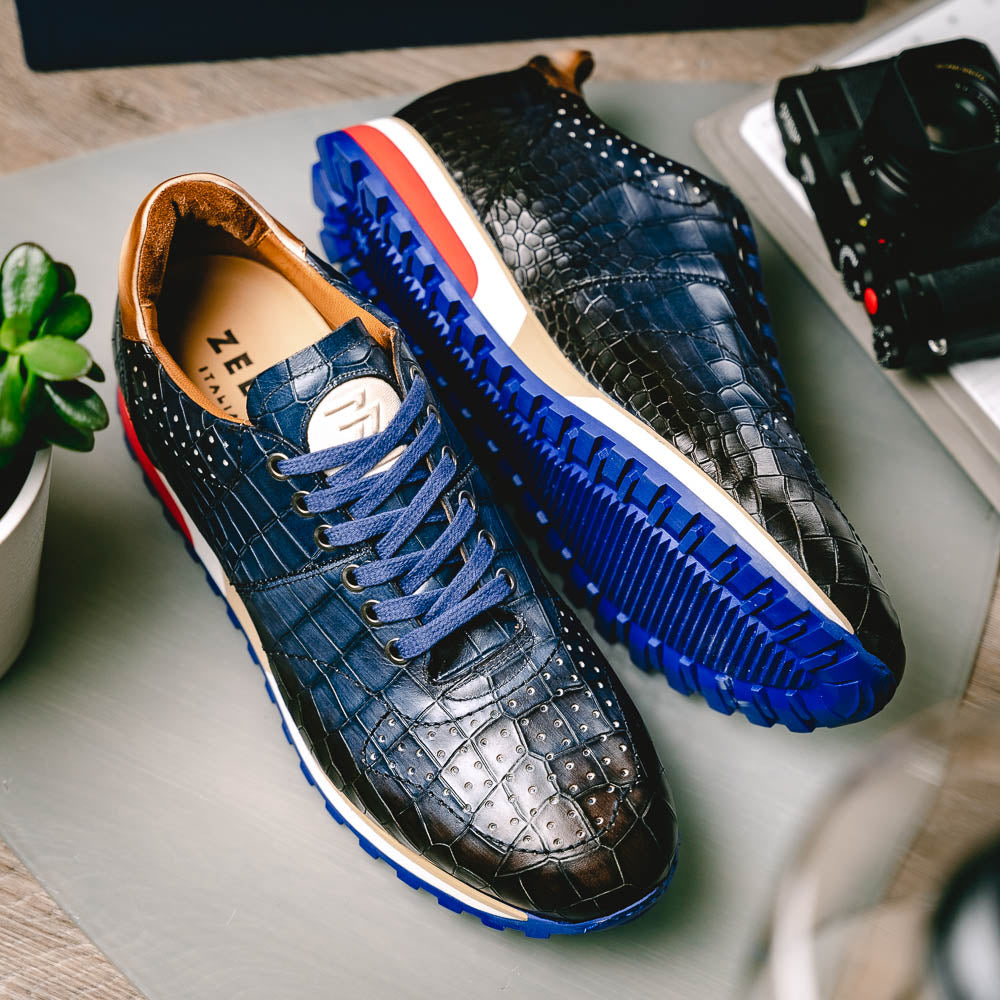 Zelli Rocco Sneakers Navy (65-220-NVY)