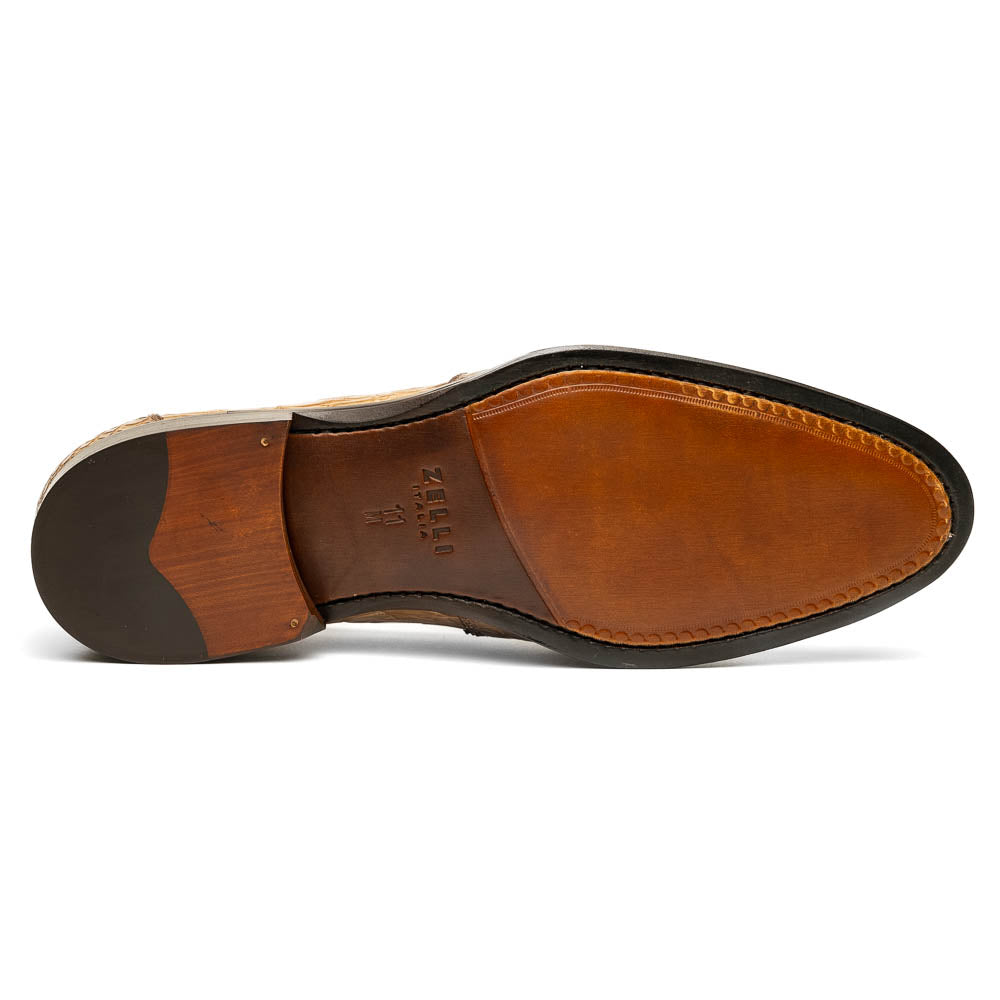 Zelli Roma Caiman Crocodile Penny Loafers Taupe (11-201-TPE)