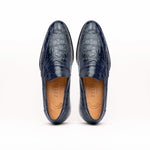 Zelli Roma Caiman Crocodile Loafers Navy (11-201-NVY)