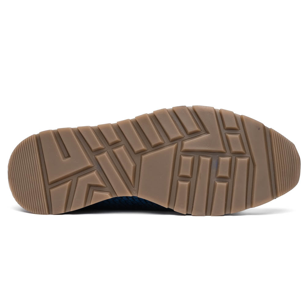 Marco Di Milano Roma Caiman Crocodile Woven Sneakers Black